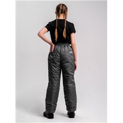 Брюки зимние  для девочки темно-серый