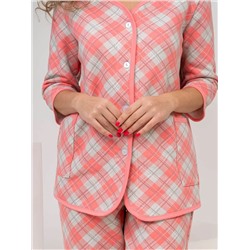 Костюм женский Текс-Плюс, цвет розовый бежевый