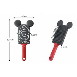 SALE! Массажная расческа Disney Mickey Mouse, на мягкой подушечке,1 шт. Черный+ красный.