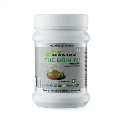 THE BRAHMI Powder, Alantra (Травяной порошок (чурна) БРАХМИ улучшение памяти , Алантра), 200 г.