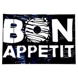 Наклейка‒трафарет интерьерная Bon appetit