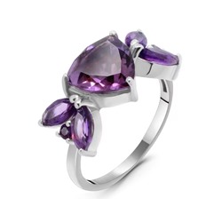 Кольцо из серебра аметист, Дайон