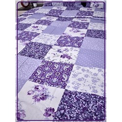 Постельное белье Шуйская бязь Пэчворк фиолетовый 9909-2