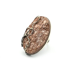 Кольцо авантюрин 28*47мм, размер 19