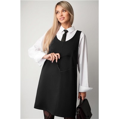 Женское офисное платье - сарафан Happyfox