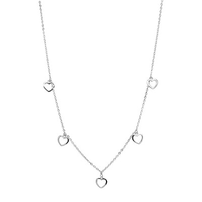 Колье из серебра без вставки, Ю-55132р