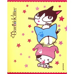 Тетрадь со сменным блоком, клетка, 160л, "Barcode Kitties"