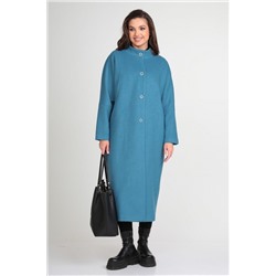 Michel chic 358 бирюзовый, Пальто