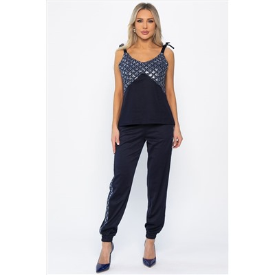 Костюм с пайетками Мэджик (синий) К14348-10М