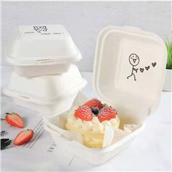 Коробочка для бенто торта гладкая (15 х 15 х 8 см) 50шт.