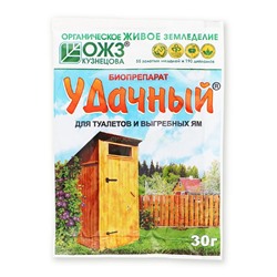 Удачный - биопрепарат для туалетов (порошок) 30г (Башинком)