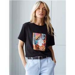 Футболка из премиального хлопка с авторским принтом