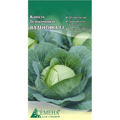 Капуста бк Валентина F1, 0,1г (цв.)