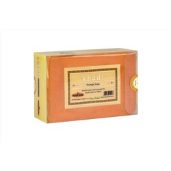 Khadi ORANGE SOAP, Khadi India (АПЕЛЬСИНОВОЕ МЫЛО ручной работы с эфирными маслами, Кхади Индия), 125 г.