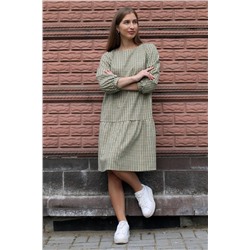 Arisha 1260-1 бежево-зеленый, Платье