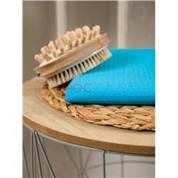 Однотонное вафельное полотенце бирюзовое ПВ-01 (14)