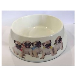 Миска белая "Щенки" (XL) 1,8л (Алеон) P1116-ABS-B5 АГ