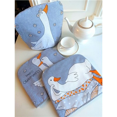 Грелка на чайник "Обниманго" рогожка хлопок 100%