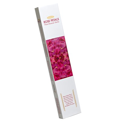 ROSE PETALS Flora Incense Sticks, AASHA, SYNAA (Ароматические палочки ЛЕПЕСТКИ РОЗЫ, ААША, СИНАЯ), 10 палочек.