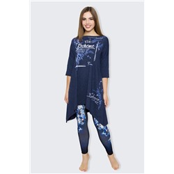 Платье Лаванда, темно-синяя