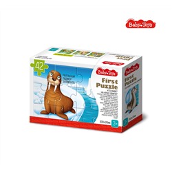 Пазл First Puzzle «Кто живет на краю земли» 42 элемента