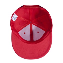 Бейсболка Unit Snapback с прямым козырьком, красная