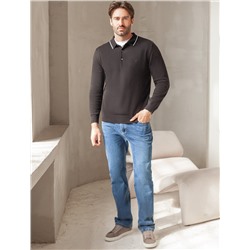 Джемпер-поло из хлопка с нейлоном