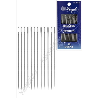 Иголки для шитья 12 шт (SF-3414) серебро №4