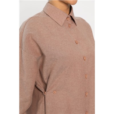 Рубашка Свободное падение (бежевая) Б14191-5М