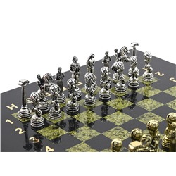Шахматы подарочные с металлическими фигурами "Атлас", 250*250мм