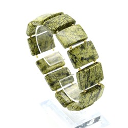 Браслет из змеевика 24*15мм, 18см, 50г
