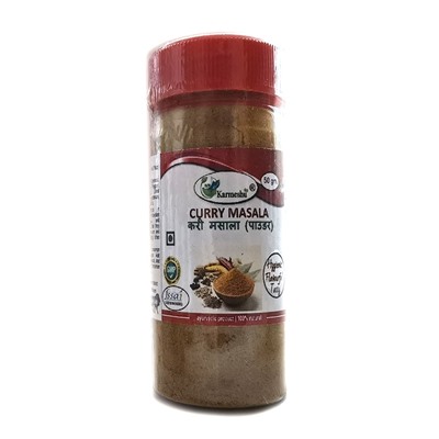 CURRY MASALA, Karmeshu (СМЕСЬ СПЕЦИЙ КАРРИ, Кармешу), баночка с дозатором, 50 г.