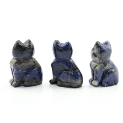 Кошка из содалита 23*16*36мм