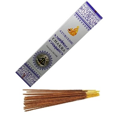 CHAKRA Masala Incense, Ayurvedic (ЧАКРА масала благовония, Аюрведик), уп. 15 палочек.