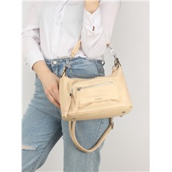 Сумка женская искусственная кожа VSH-V-0246,  1отд,  плечевой ремень,  бежевый 253634