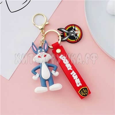 Брелок большой силиконовый с карабином Looney Tunes / Луни Тюнз / Багз Банни в ассортименте br_ltun, br_ltun