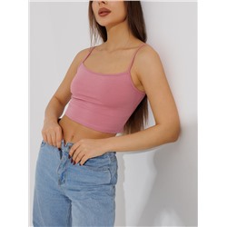 Женский топ на бретелях Lingeamo брусничный ЛТ-05 (22)