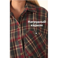 Рубашка женская в клетку Happyfox