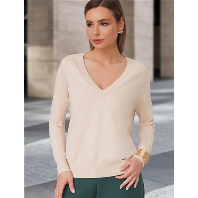 Джемпер тонкой вязки из хлопка с кашемиром