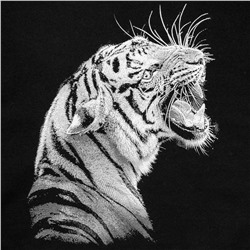 Футболка детская Like a Tiger, черная