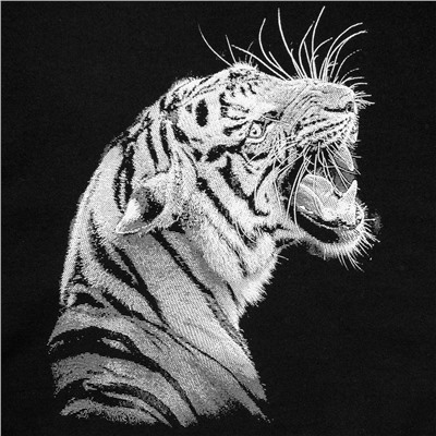 Футболка детская Like a Tiger, черная