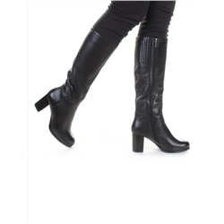 K81-A1 BLACK Сапоги зимние женские (натуральная кожа, натуральный мех (еврозима)) размер 37