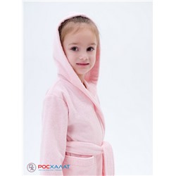 Детский махровый халат с капюшоном розовый МЗ-04 (7)