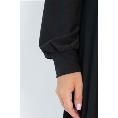 Платье трикотажное Эхо лета (черное) П14366-1М