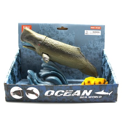06 Набор Морские обитатели  (кашалот, 2 рыбки) (подв.эл.) 25*18см / коробка 5501 АКЦИЯ! СКИДКА 50%