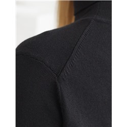 Водолазка тонкой вязки из хлопка с нейлоном