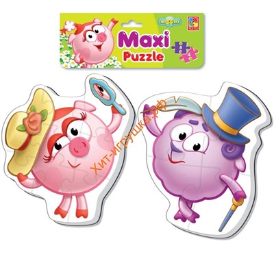 Мягкие пазлы Maxi puzzle Смешарики "Нюша и Бараш" VT1108-06, VT1108-06