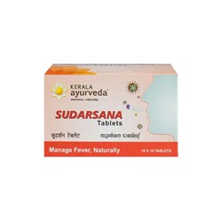 SUDARSANA Tablets, Kerala Ayurveda (СУДАРСАНА, противовирусное, от простуды, Керала Аюрведа), 100 таб.