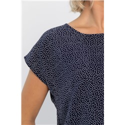 Блуза Милена (темно-синяя) Б14302-8М