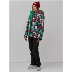 Горнолыжный костюм женский зимний черного цвета 002_1Ch